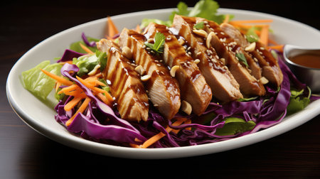 asian top lettuce saladの素材