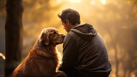 friendship golden retriever backの素材