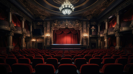 audience dark theaterの素材