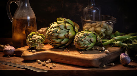 rustic baby artichokeの素材