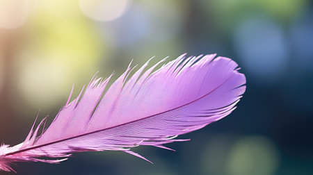 slender purple feathersの素材