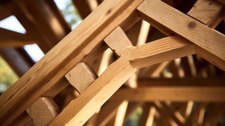 connections building timber frameの素材