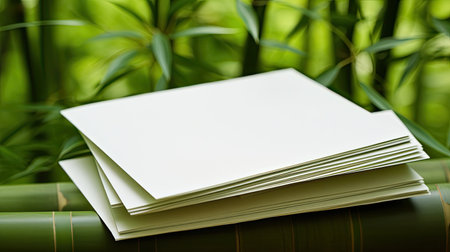 green bamboo paperの素材