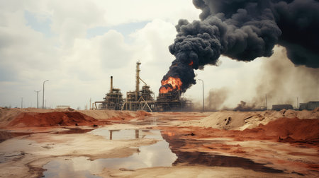 black texas oil rigの素材