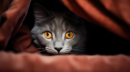 fluffy grey kittenの素材