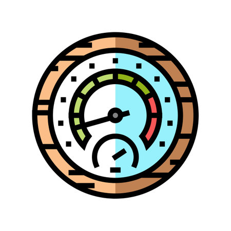 temperature sauna color icon vector illustrationのイラスト素材