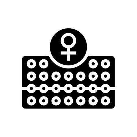 hormones medicines pharmacy glyph icon vector illustrationのイラスト素材