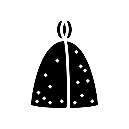 hat sauna glyph icon vector illustrationのイラスト素材