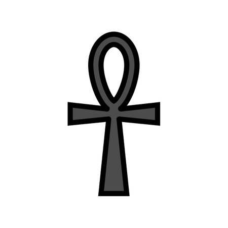 symbolism goth subculture color icon vector illustrationのイラスト素材