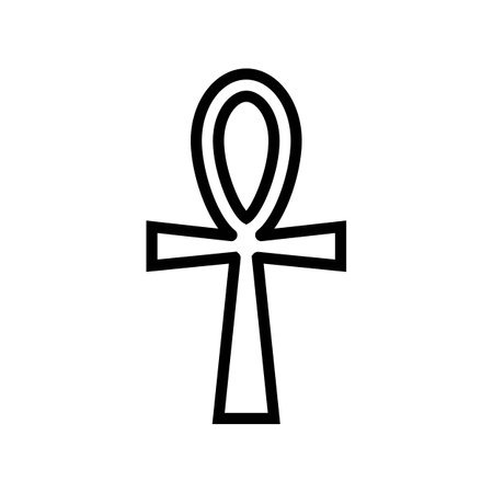 symbolism goth subculture line icon vector illustrationのイラスト素材