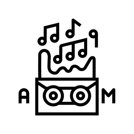 alternative music goth subculture line icon vector illustrationのイラスト素材