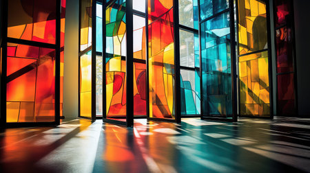 bold stained glass lightの素材