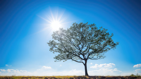 silhouette sunny sky backgroundの素材