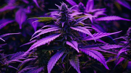 green purple cannabisの素材