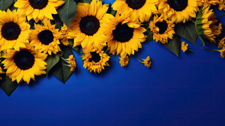 hue navy yellow backgroundの素材
