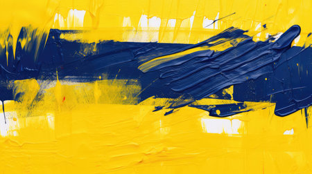 brushstrokes navy yellow backgroundの素材