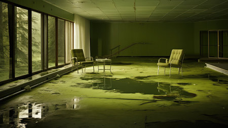 green swimming pool algaeの素材