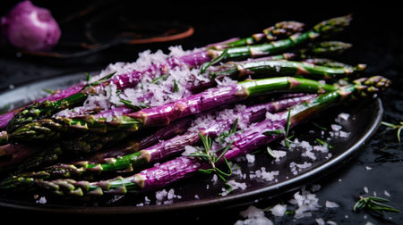 sea purple asparagusの素材