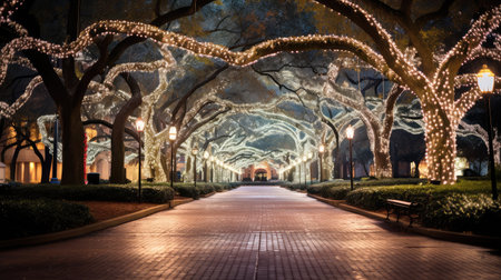 festive holiday lightの素材