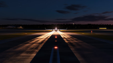 centerline airfield lightingの素材