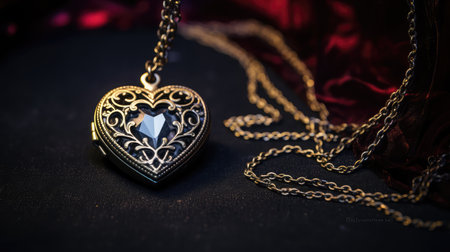 affecti heart on dark backgroundの素材