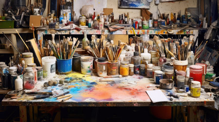 acrylic paint equipmentの素材