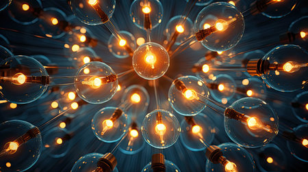 energy light bulbs conceptの素材