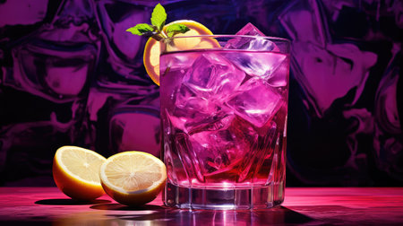 cocktail purple punchの素材