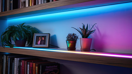 colorful turn on led lightの素材