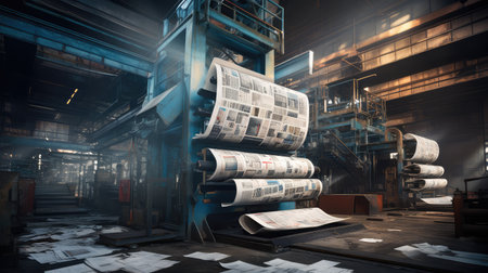 newspapers largeの素材