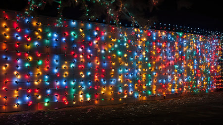 nostalgic retro christmas lightsの素材