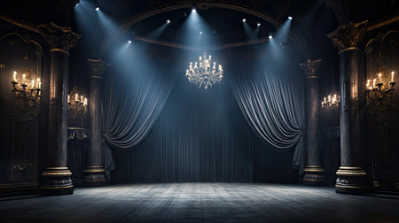 lighting grey stageの素材