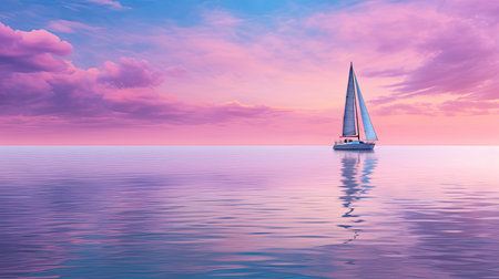 sky purple oceanの素材