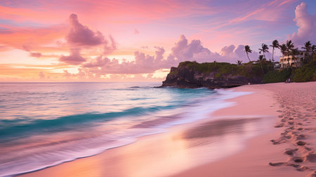 sky bermuda pink sandの素材