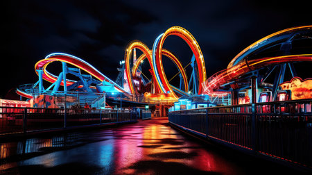 amusement lights neonの素材
