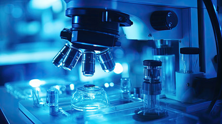 microscope blue scientificの素材