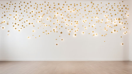 galaxy stars on wallの素材