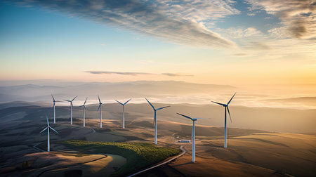 power sun wind farmの素材