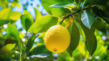 ripe tropical lemon yellowの素材