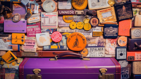 adventure purple suitcaseの素材