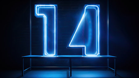 vibrant numbers blueの素材