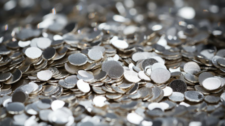 metallic confetti silverの素材