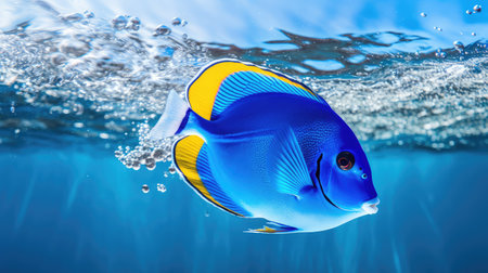marine blue tangの素材