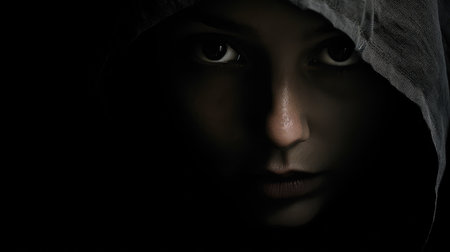 eerie dark faceの素材