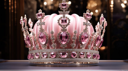elegant pink crownの素材