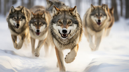 pack wolf brownの素材