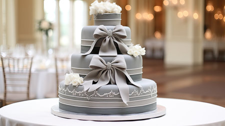 wedding ribbon grayの素材