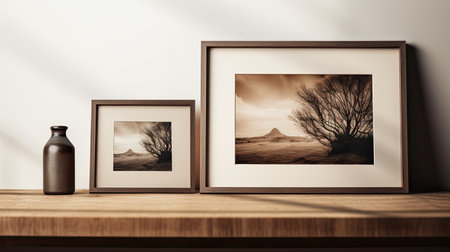 black light brown picture frameの素材