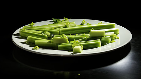vegetable stem celery freshの素材