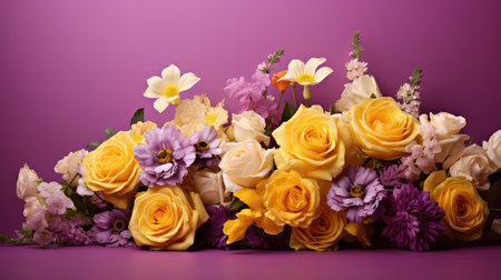 canvas yellow and purple backgroundの素材